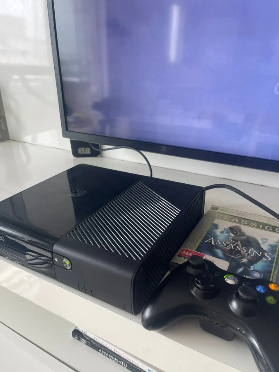 Xbox 360 slim controle original + hd interno Unico dono
