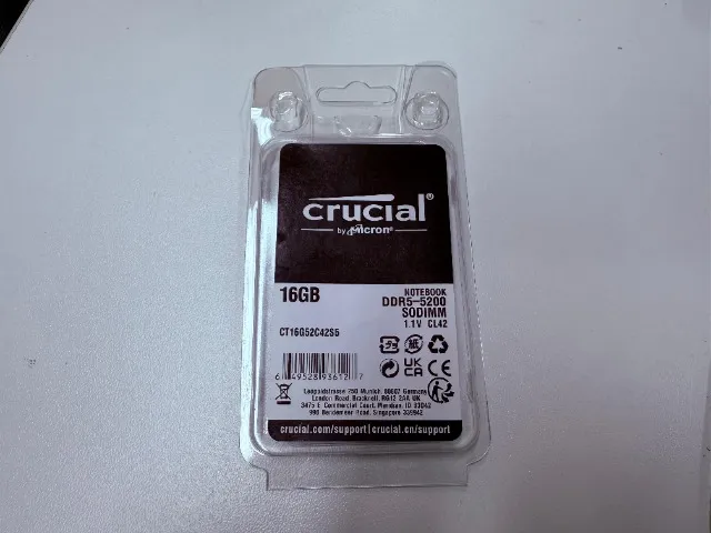 Memória 16gb DDR5 Crucial