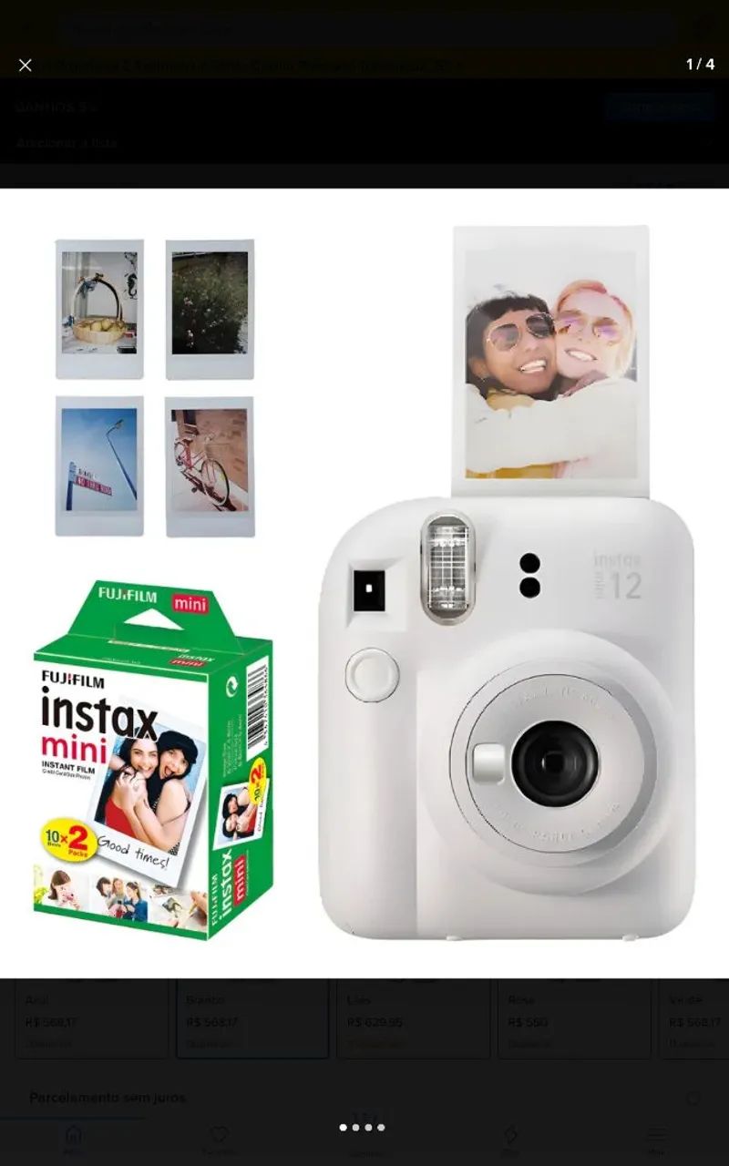 CAMERA INSTAX MINI 12 BRANCA - Foto 2