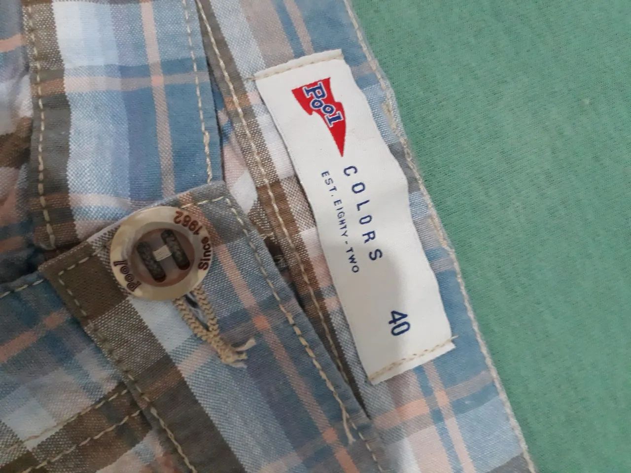 Conjunto de camisa e bermuda xadrez Pool M - Foto 5