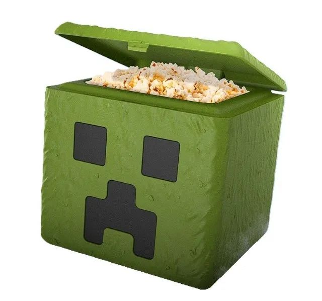 Balde De Pipoca Creeper Cinemark + Brinquedo Minecraft (Escolha 1) - Foto 2