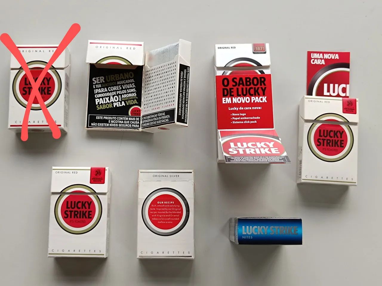 Coleção Caixas de Cigarro Lucky Strike - Foto 2