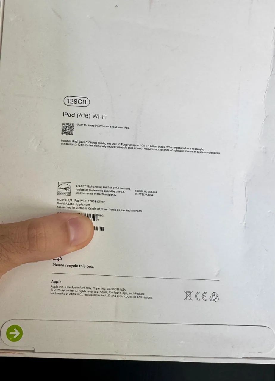 iPad A16 128gb Silver (Lacrado) - Foto 2