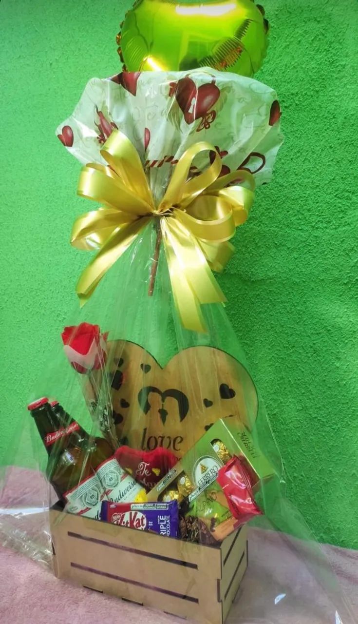 Cesta de Presente Romântica com Chocolates - Foto 3