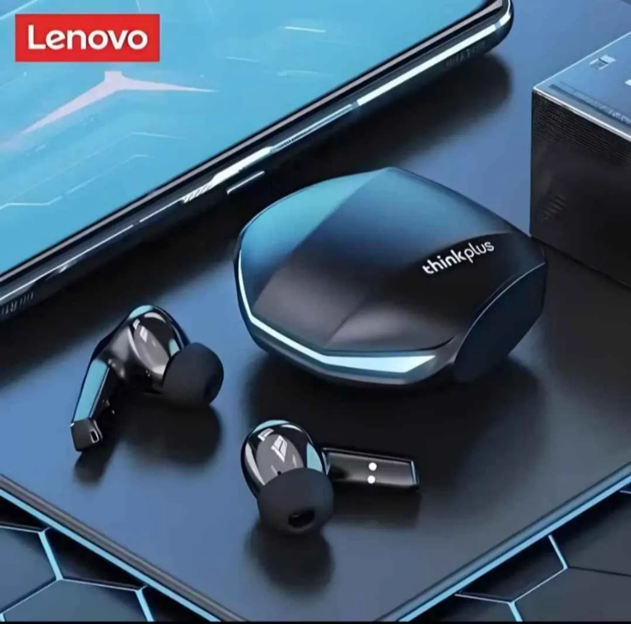 Fone de ouvido bluetooth Lenovo gm2 pro -novo-
