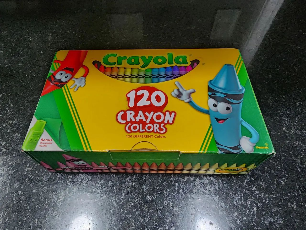 Caixa 120 crayon giz de cera da Crayola 