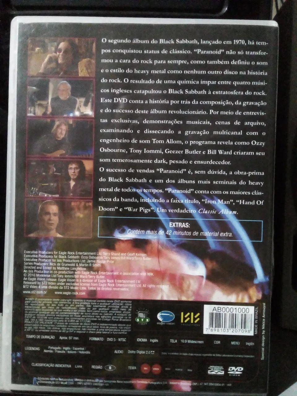 Black Sabbath - Paranoid DVD ST2 Video 2010 novíssimo! - Foto 2