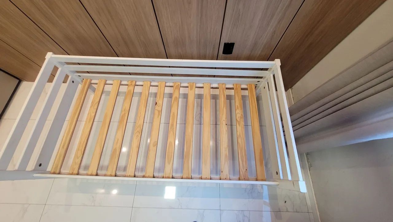 Cama Infantil Branca (sem colchão) - Foto 4