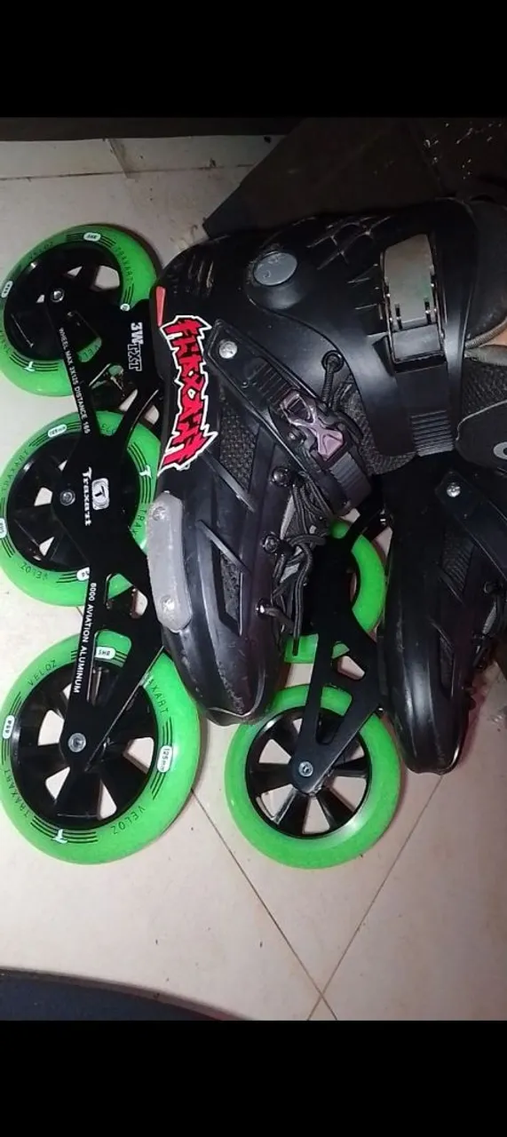 Patins com rodas 125mm