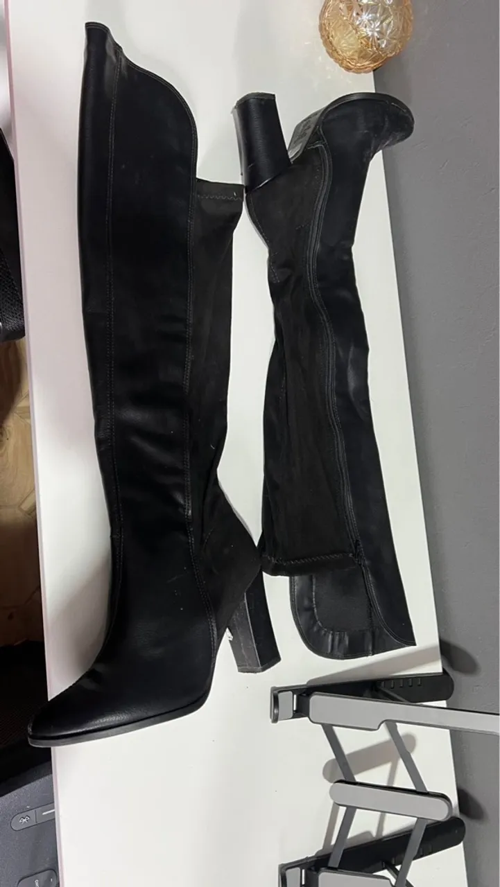 Bota Over The Knee Preta