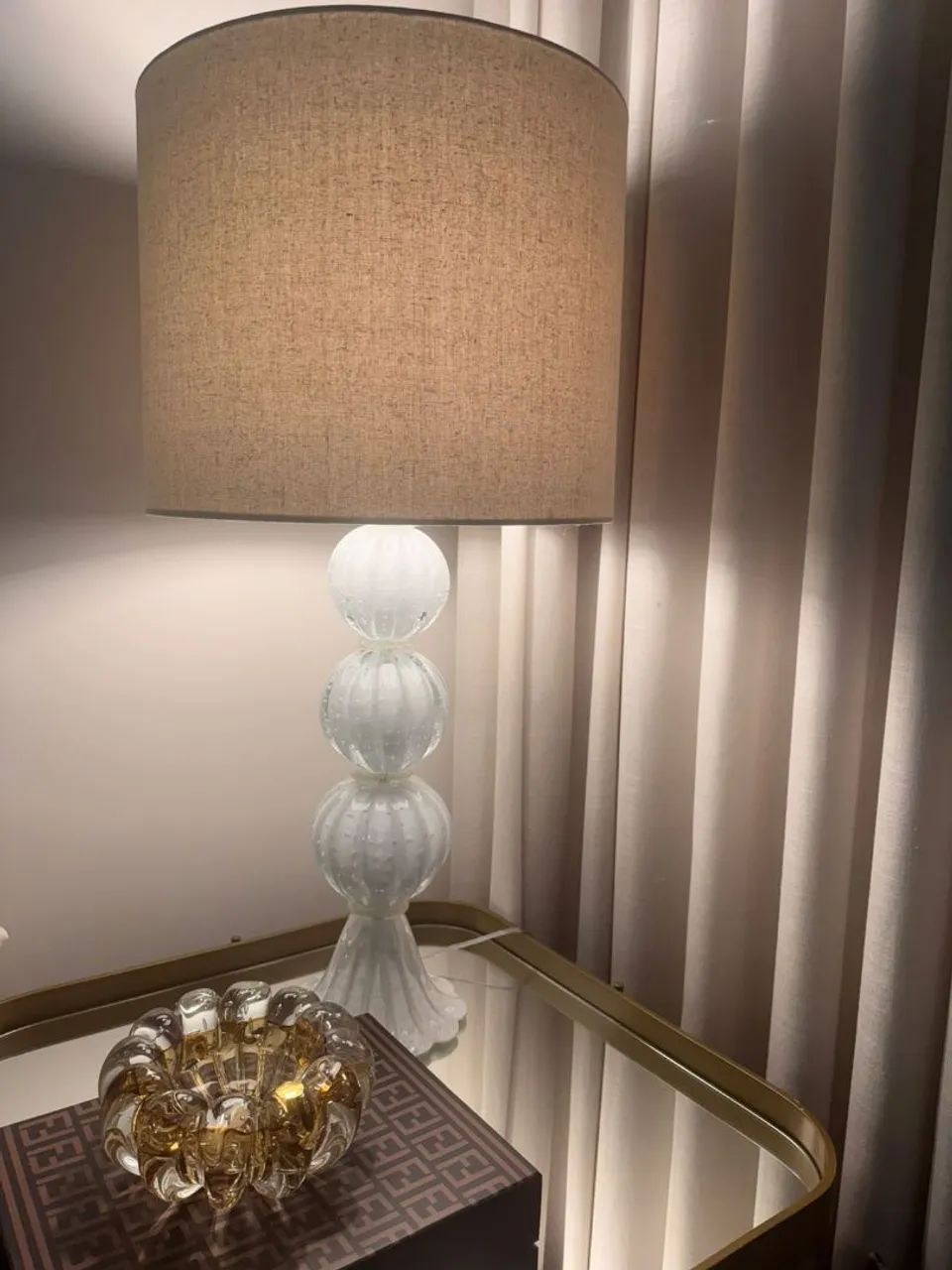 Abajur de vidro decorativo - MURANO