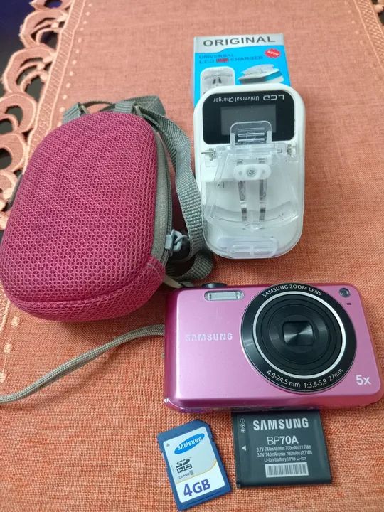 Câmera Digital Samsung rosa ES68 com 12.2  - Foto 6