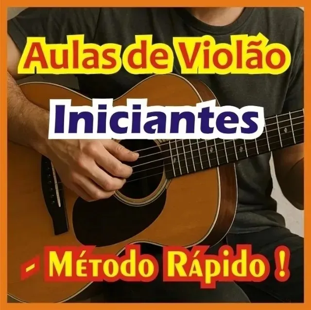 Aulas de Violão para Iniciantes (Domicílio ou Online) > 50,00
