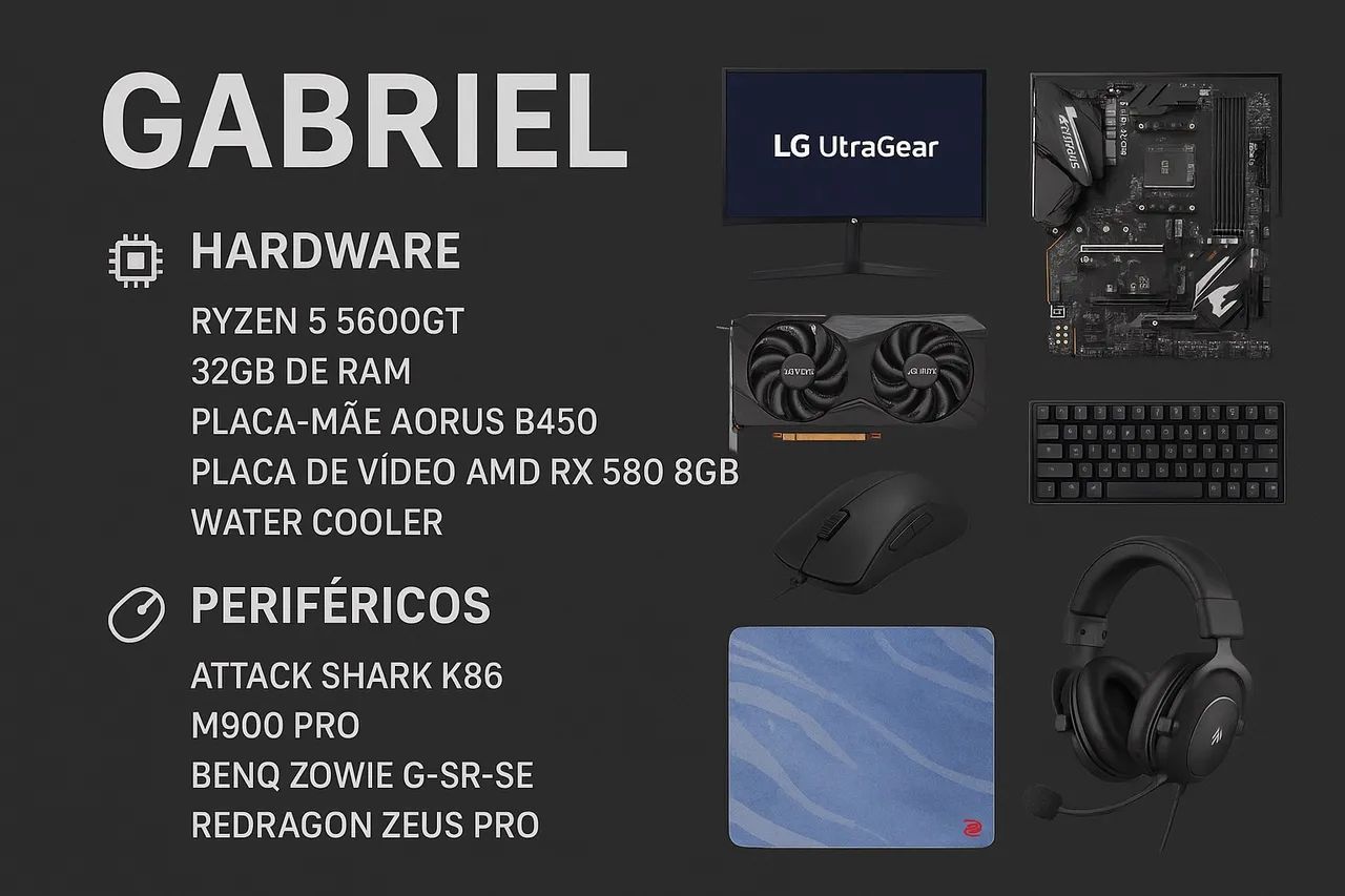 Setup Gamer Completo - Monitores, Teclado e Mouse - Foto 6