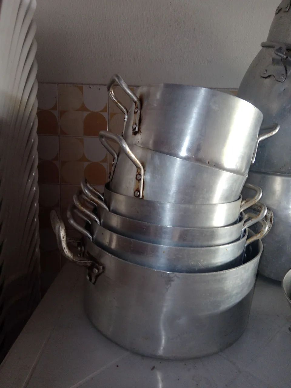 Jogo de Panelas e Bule em Alumínio ABC - Foto 3