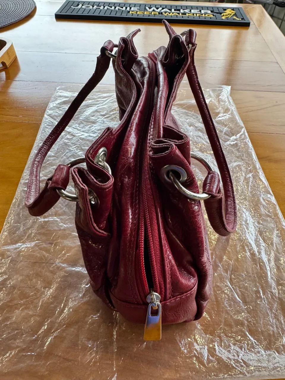 Vendo bolsa feminina em couro legítimo  - Foto 4