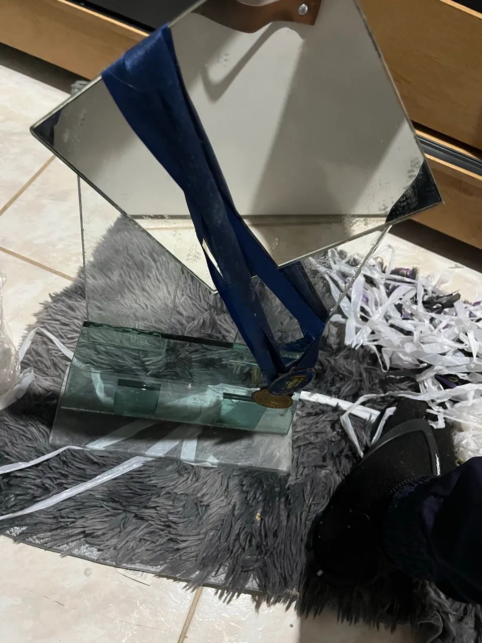 Troféu de vidro  - Foto 2