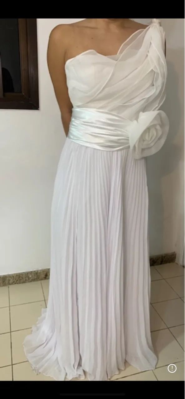 Vestido de noiva branco com 2 saias - Foto 3