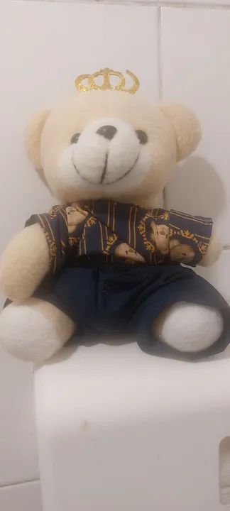 Coelhinho de Pelúcia Branco boneca de pano ursinho de pelúcia  - Foto 3