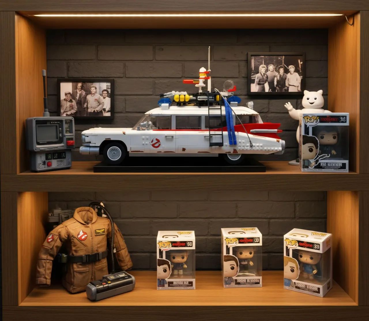 BLOCOS DE MONTAR GHOSTBUSTERS ECTO-1 CAÇA FANTASMAS 2352 PEÇAS MODELO 10274 MARCA MEGA  - Foto 5