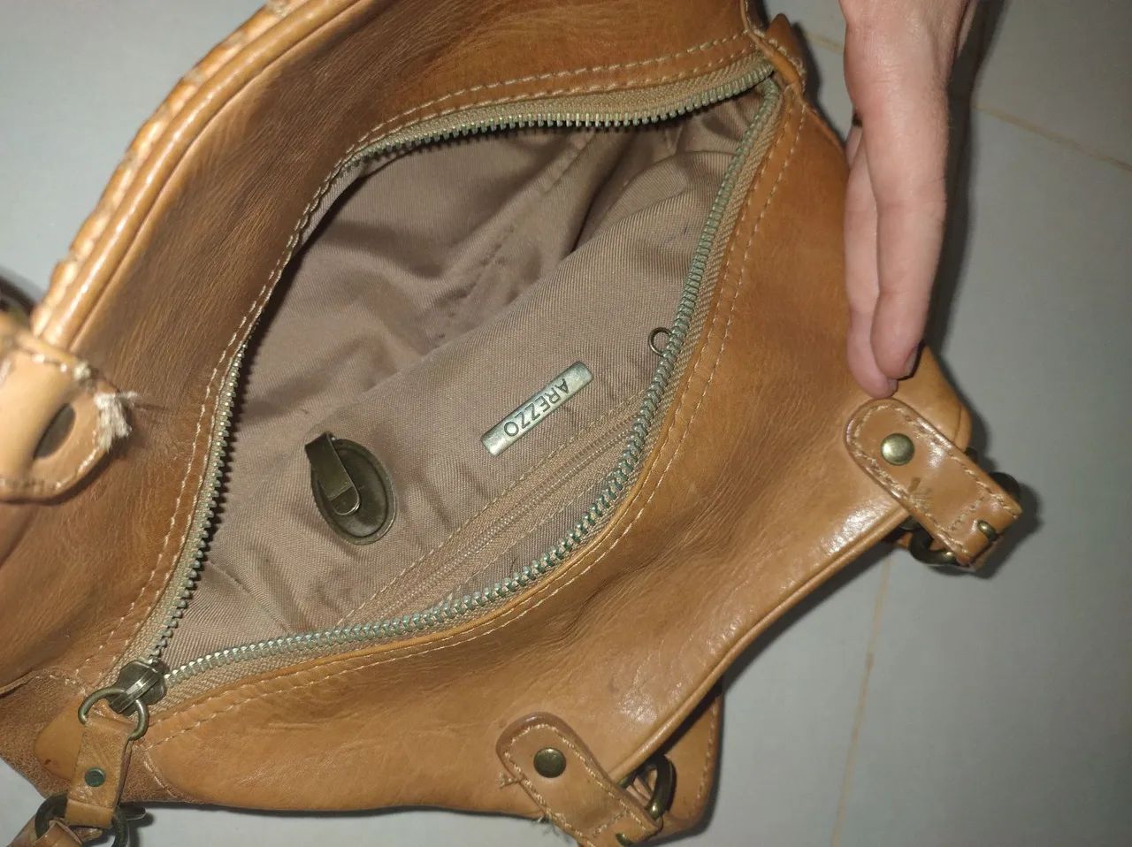 Bolsa de mão couro legítimo  - Foto 2