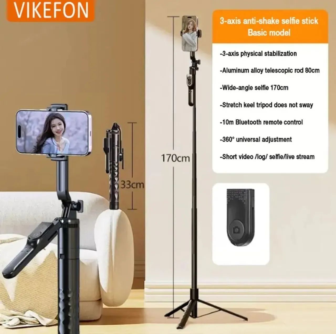 Selfie stick / Estabilizador de fotos / Bastão de selfie