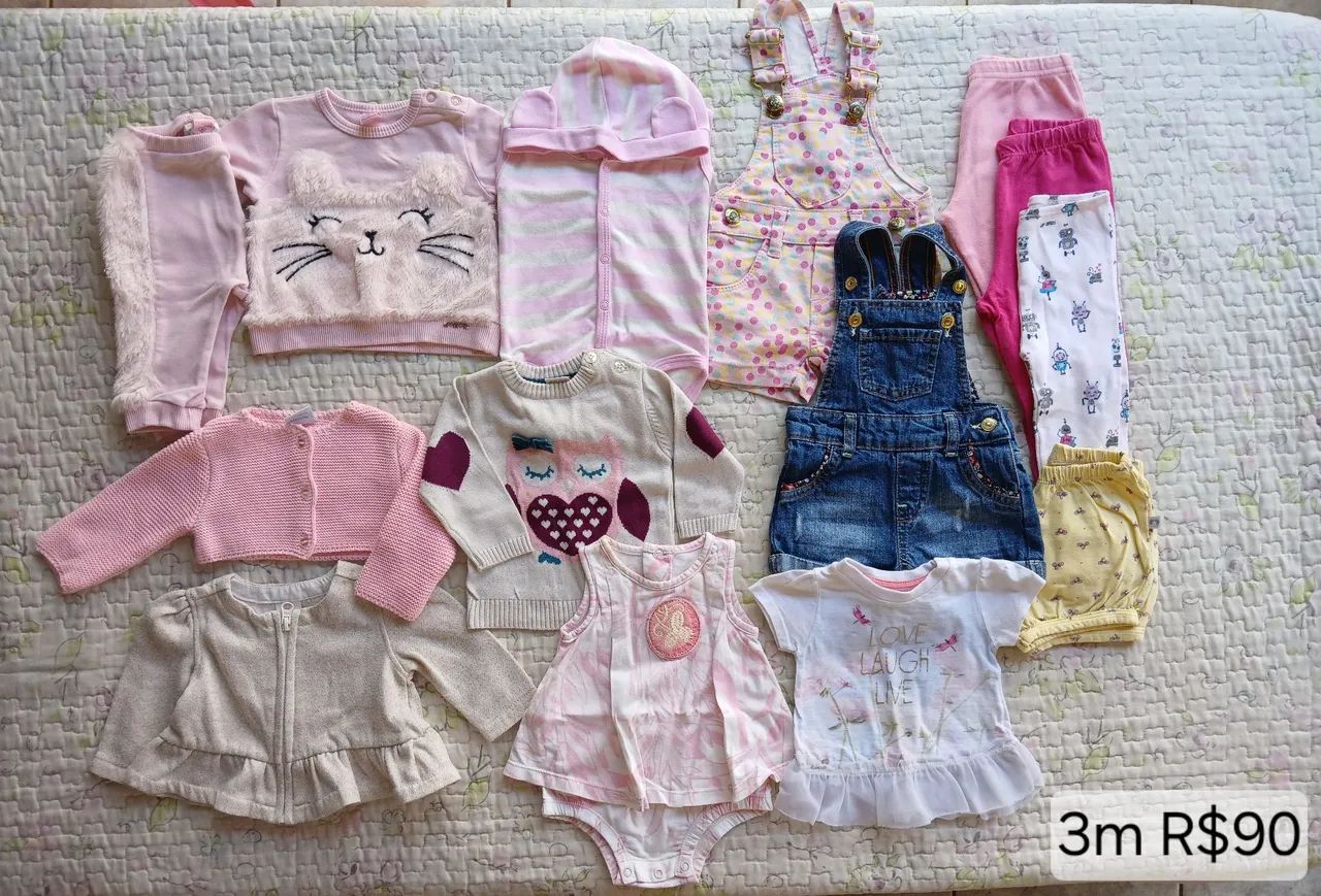 30 Peças de roupas SemiNovas - R$300