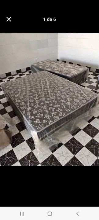 Cama Box Casal com Colchão Ortopédico FRETE grátis  - Foto 2
