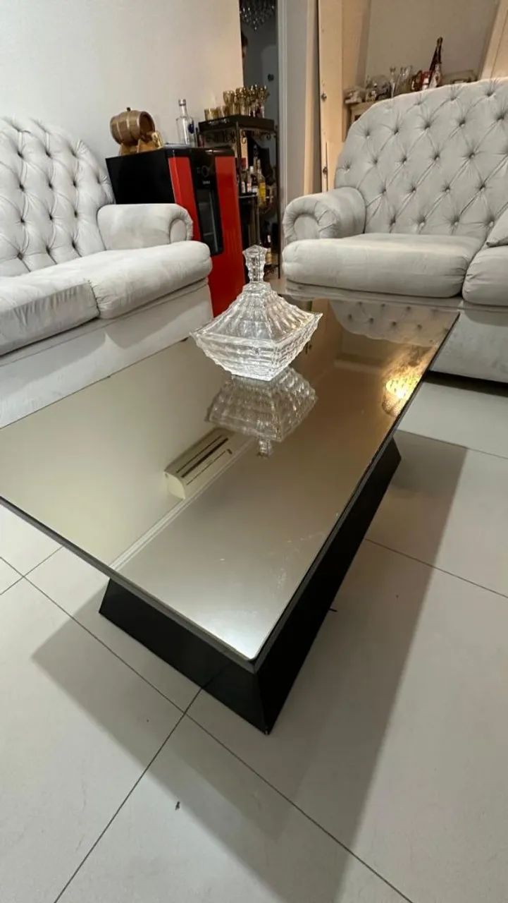 Mesa de centro espelhada - Moderna e elegante - Foto 2