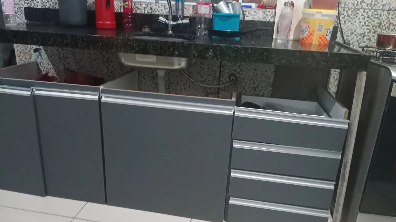 Armários de Cozinha - Novo - Cinza - Foto 2