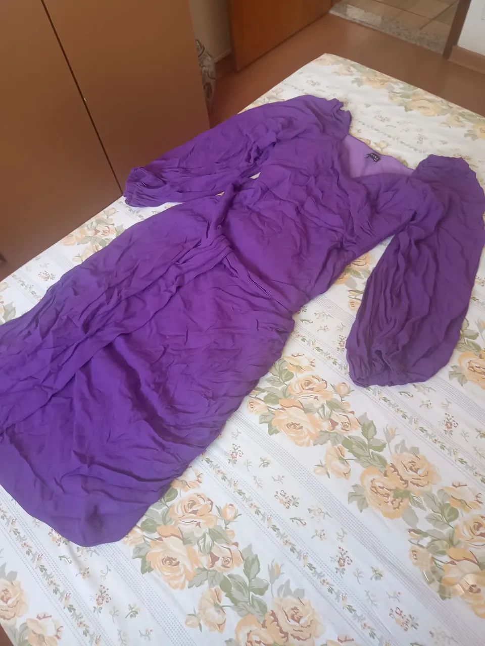 Vestido Lorane Midi Roxo  - Foto 3
