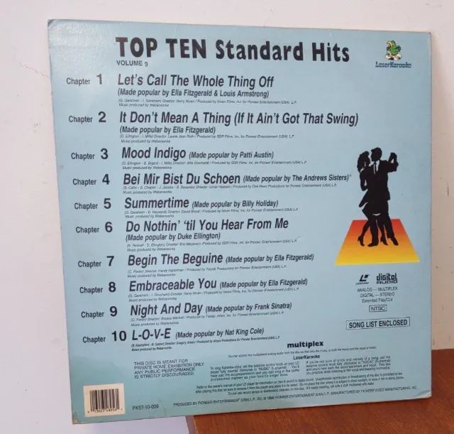Laser Disc LD Pioneer Top Ten Standard Hits Volume 9 com função Multiplex - Foto 2
