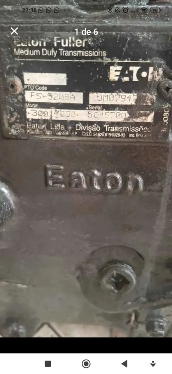 Câmbio Eaton revisado
