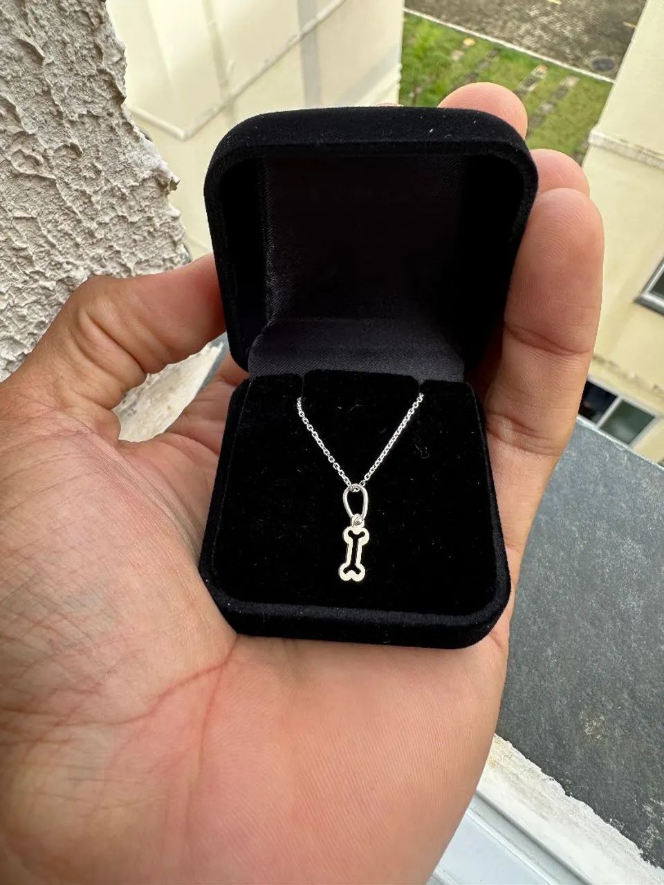 Colar de prata com pingente - Prata 925k - Foto 2