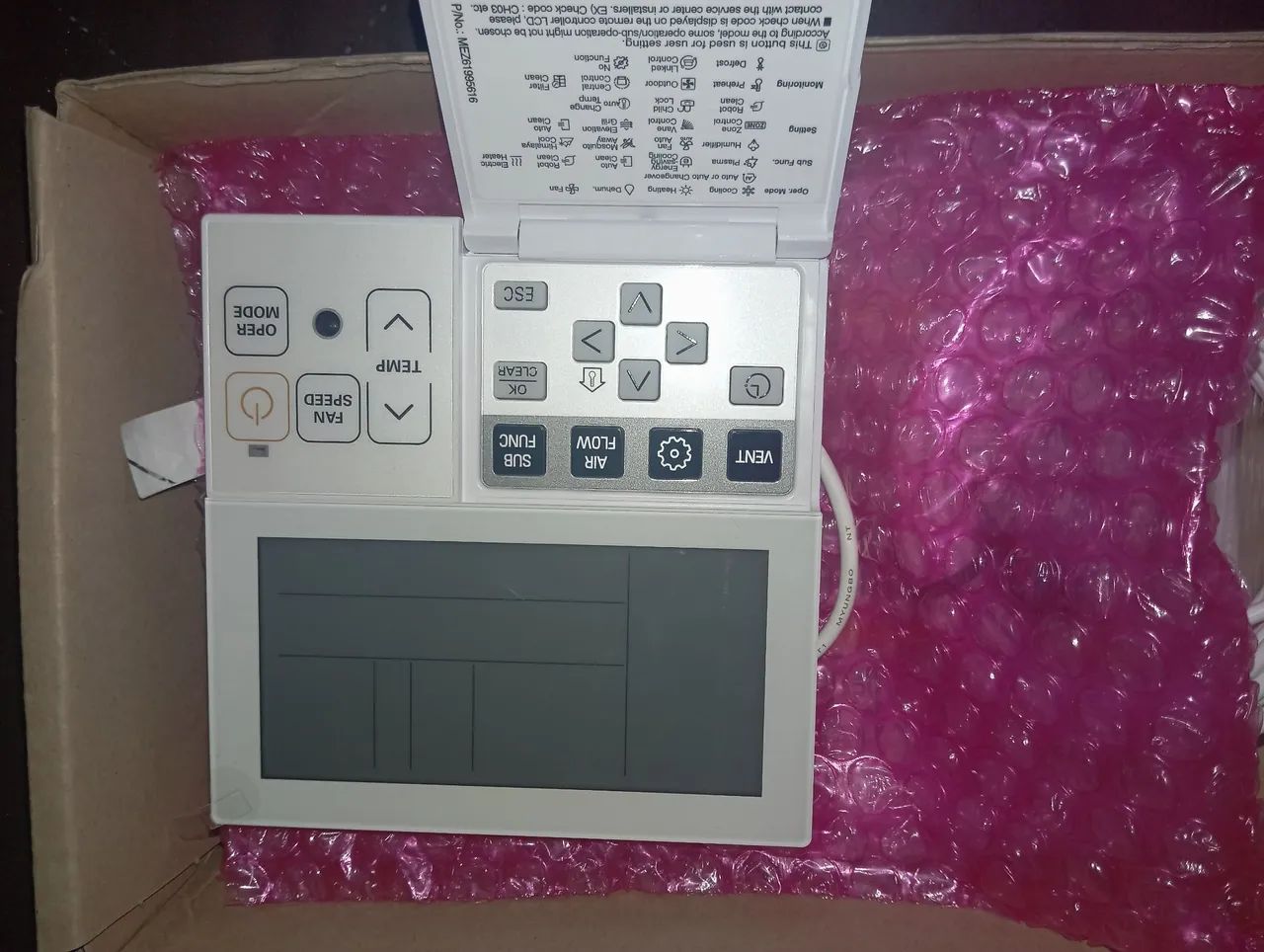 Controle remoto de parede Ar Condicionado LG LT-C362DLC0 - AKB *