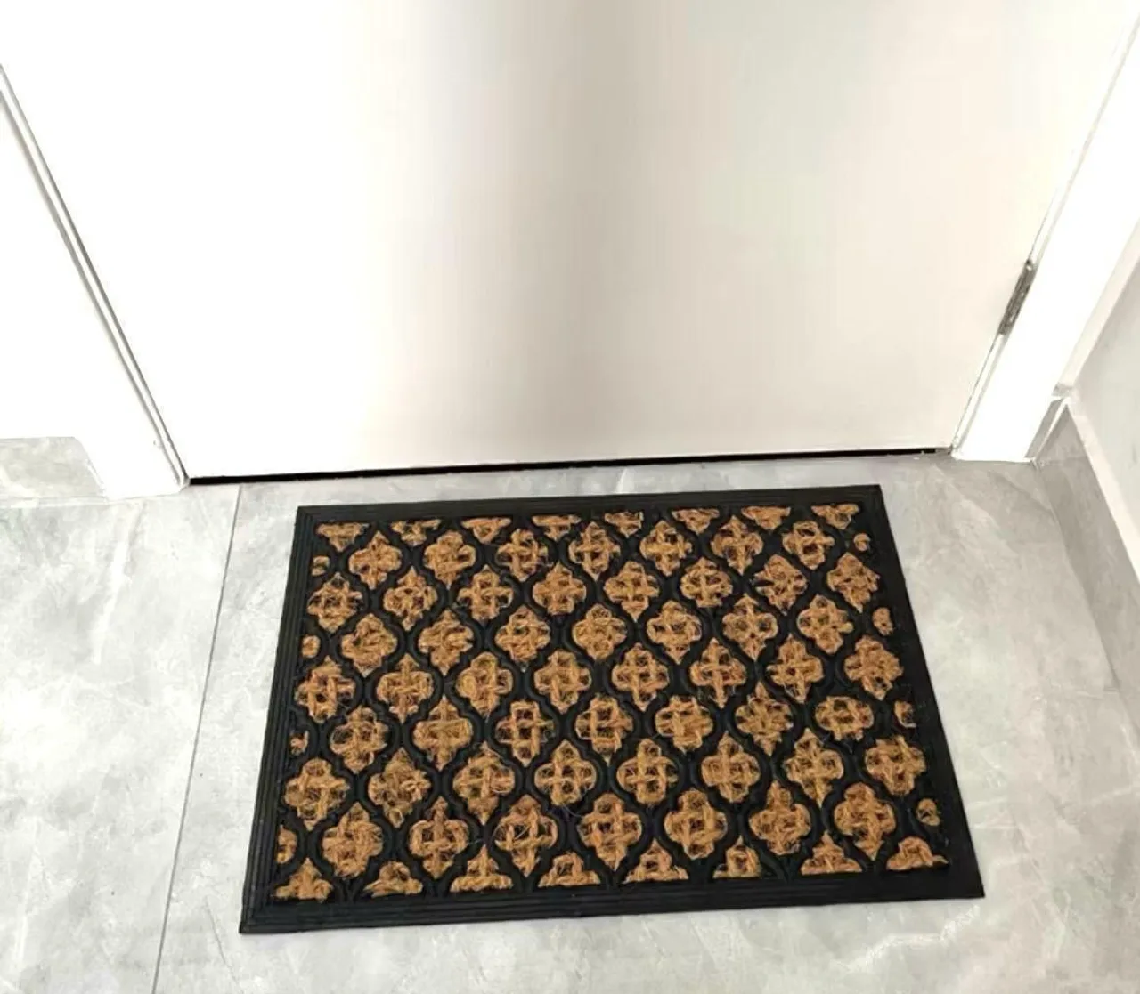 Tapete para porta com fibra de coco