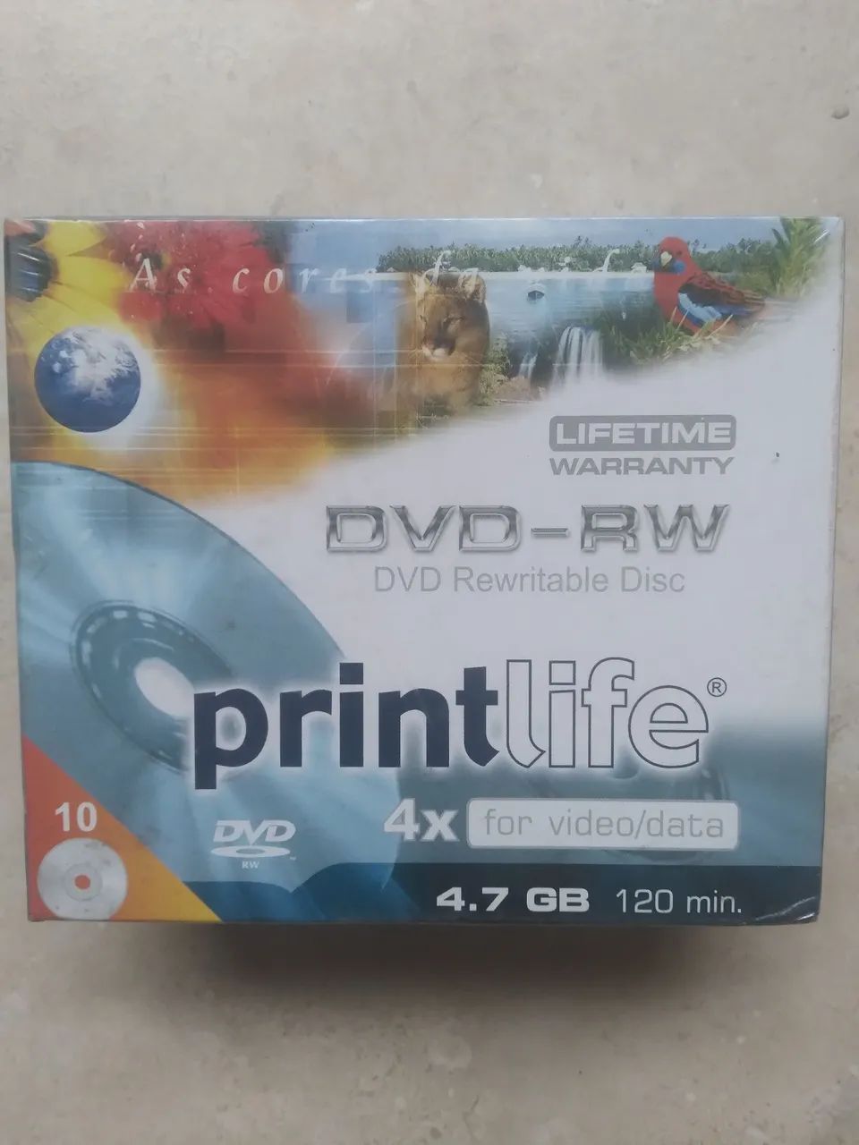  Discos DVD-RW Printlife 4.7GB 4x - 10 peças  - Foto 3