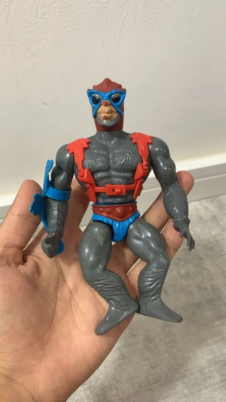 Boneco Stratos He-man estrela anos 80