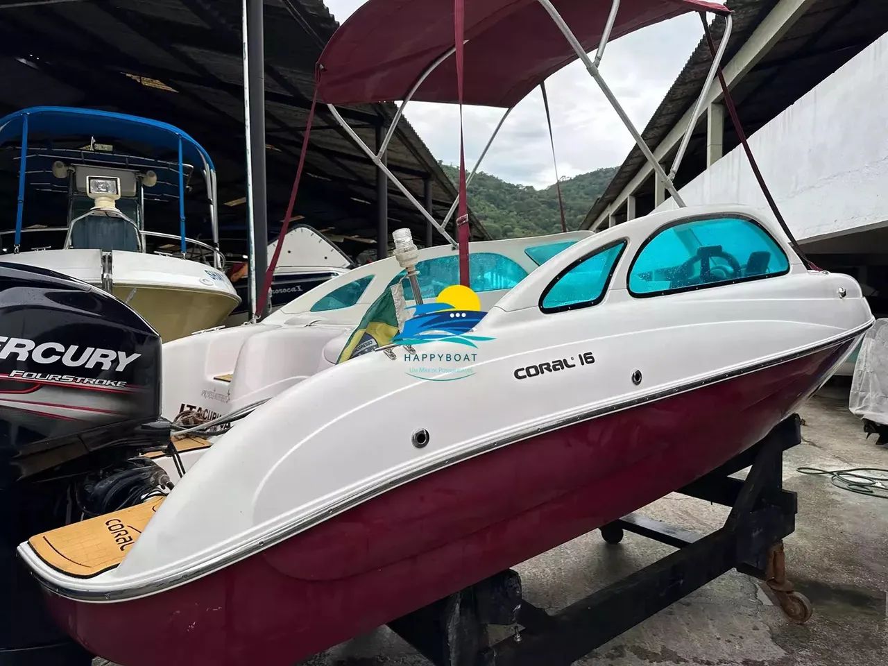 Lancha Coral 16 - Motor 4T melhor valor do Brasil 