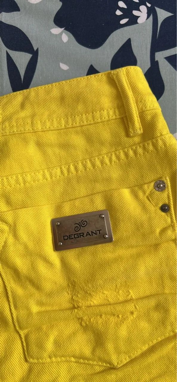 Saia Jeans Amarela  - Foto 3