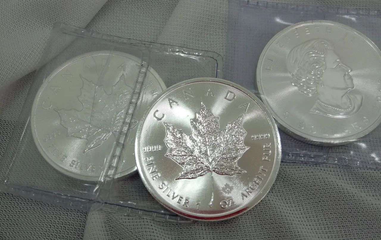 Moeda de Prata Pura 999 Canadense MAPLE LEAF 2018 - Foto 2
