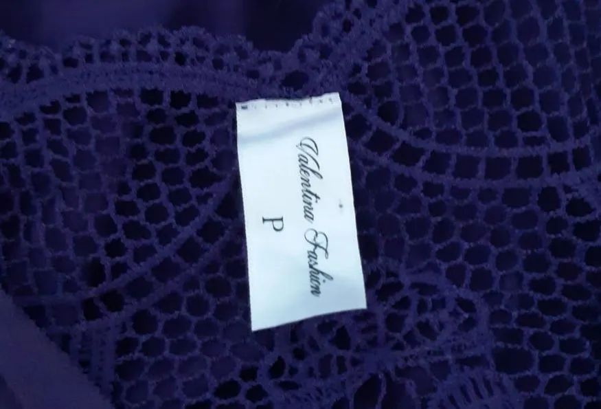 Body Roxo elegante com Renda nas costas  - Foto 3
