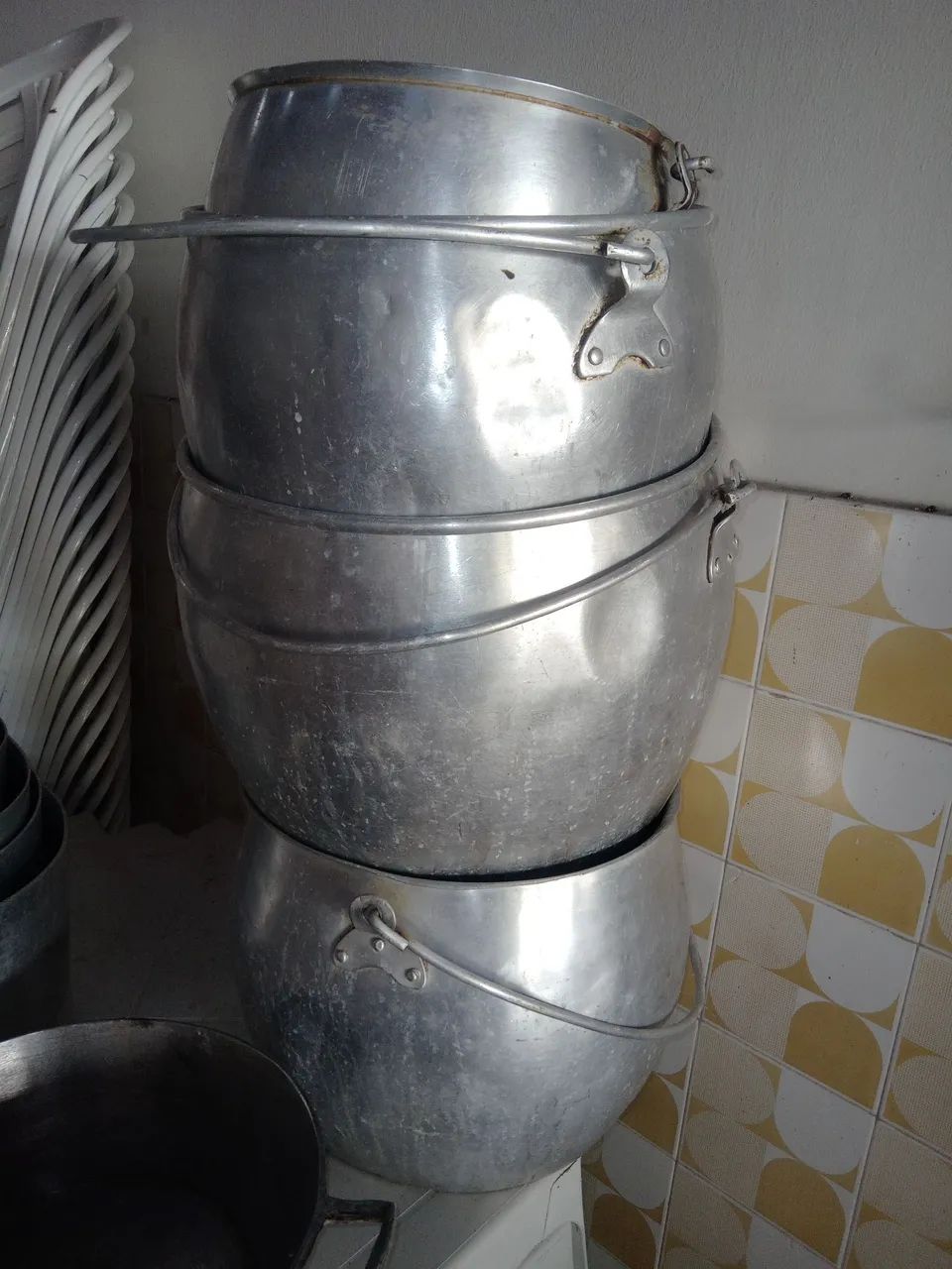 Jogo de Panelas e Bule em Alumínio ABC - Foto 4