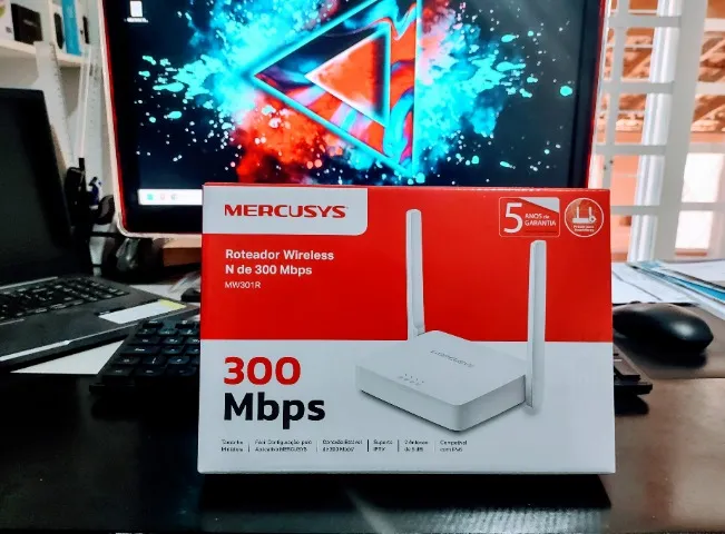 Roteador Wi-Fi N / 300Mbps c/ 2 antenas