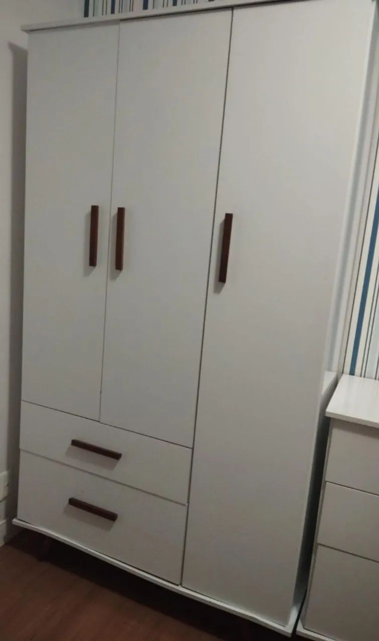 * CONJUNTO DE QUARTO INFANTIL/ CAMA MONTESSORIANA COM COLCHÃO / COMODA/ GUARDA ROUPAS * - Foto 3