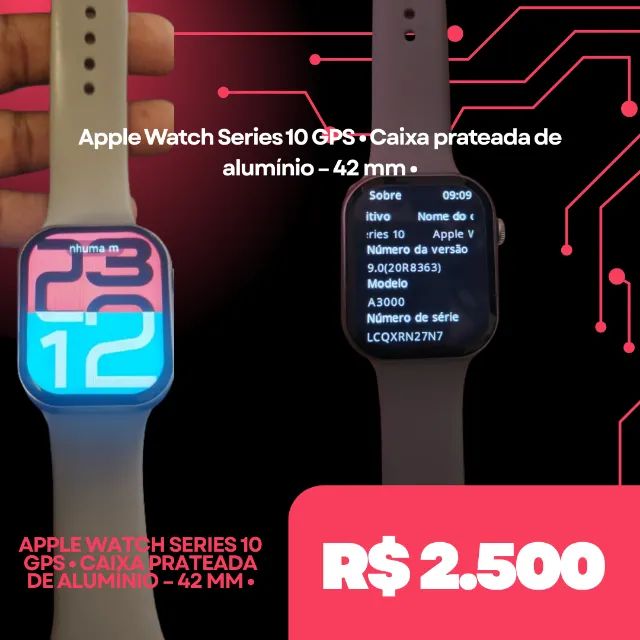 Apple Watch Series 10 GPS ? Caixa prateada de alumínio - 42 mm ? - Foto 4