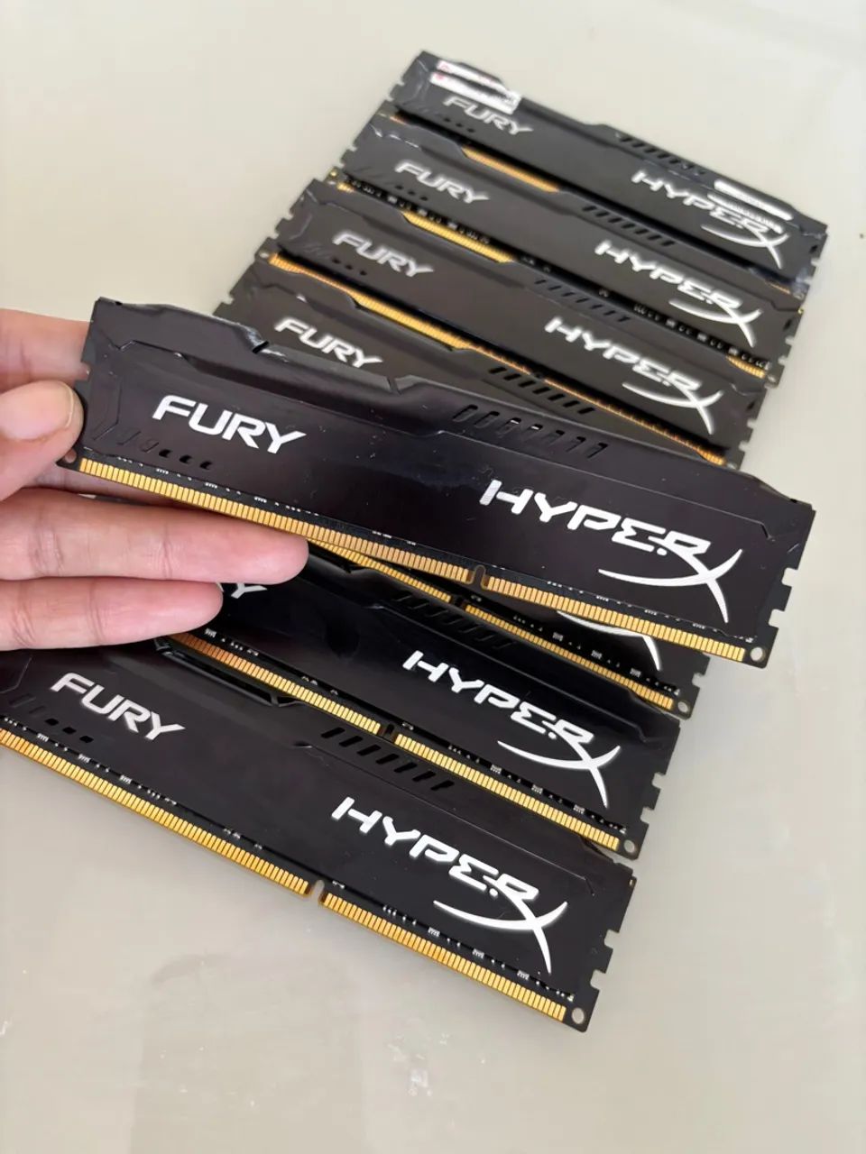 LOTE 8 MEMÓRIA RAM HYPERX 4G DDR3
