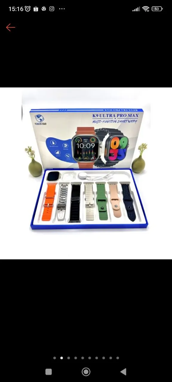Smartwatch k9 ultra 7 pulseiras