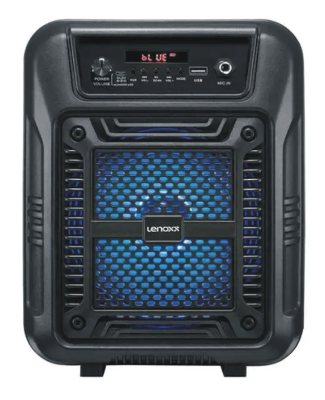 Caixa De Som Amplificada Potátil Ca60 80w Lenoxx Bivolt Preto FM USB