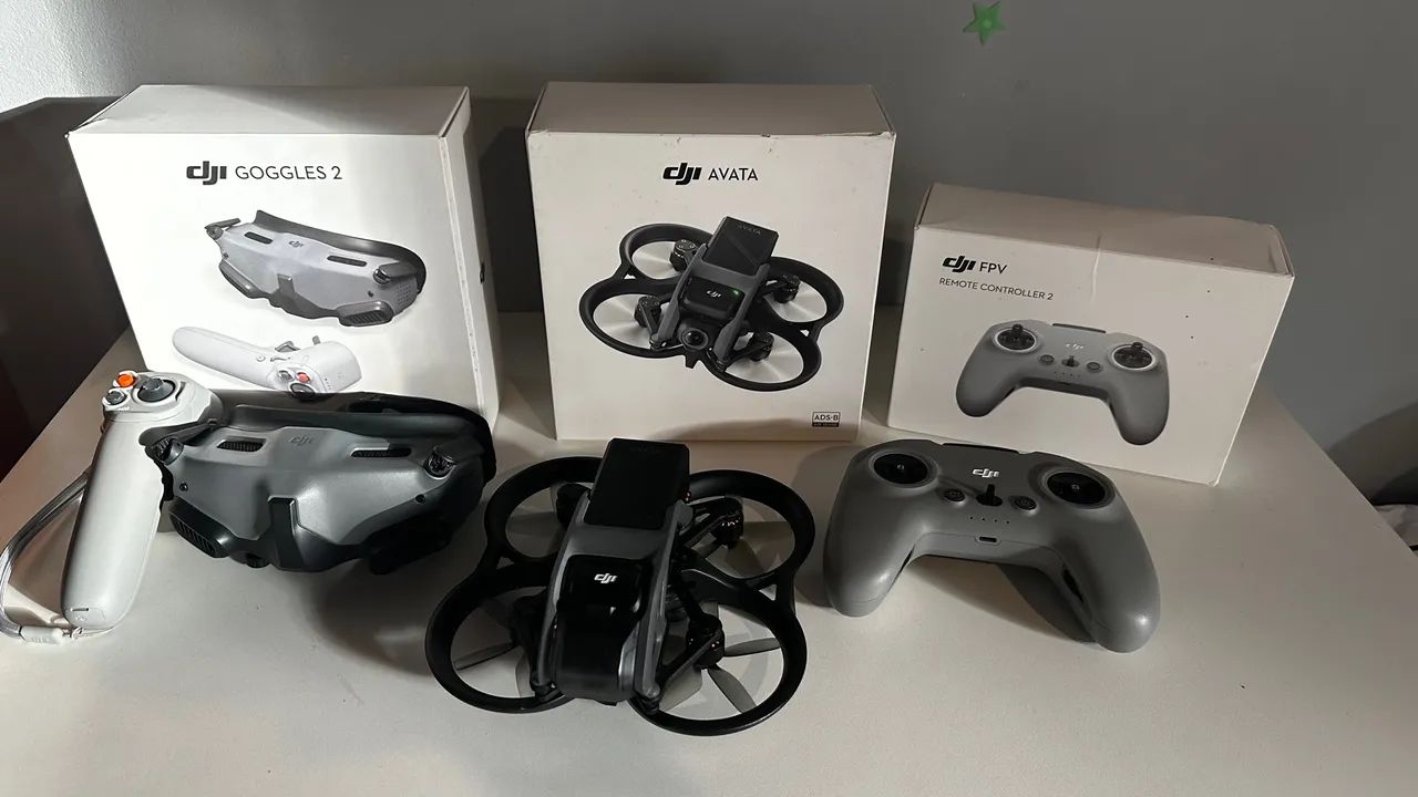 Kit Drone DJI Avata com FPV Goggles 2 e Controle